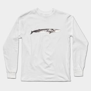 Fin whale Balaenoptera physalus Long Sleeve T-Shirt
